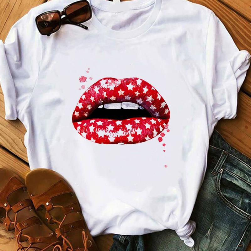 Cartoon Printed T-Shirt Women'S Short Sleeve Women'S Clothing