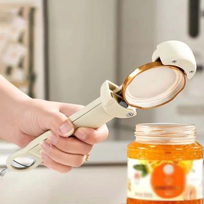 Ouvre-bouteille en acier inoxydable Ouvre-couvercle magnétique Diam 2,5-9,5 cm Réglable Vin Bière Économie d'effort Ouvre-boîte Fournitures de cuisine