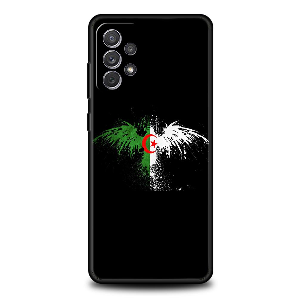 Algeria Flag Phone Case for Samsung Galaxy A15 A14 A25 A54 A34 A51 A71 A72 A73 A32 A52 A52S A11 A21S A31 A41 5G Soft Shell Capas