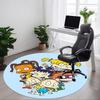1pc Rugrats Office Round Area Rug, Bedroom Living Room Home Decor, Room Deco,  Offic A1016141