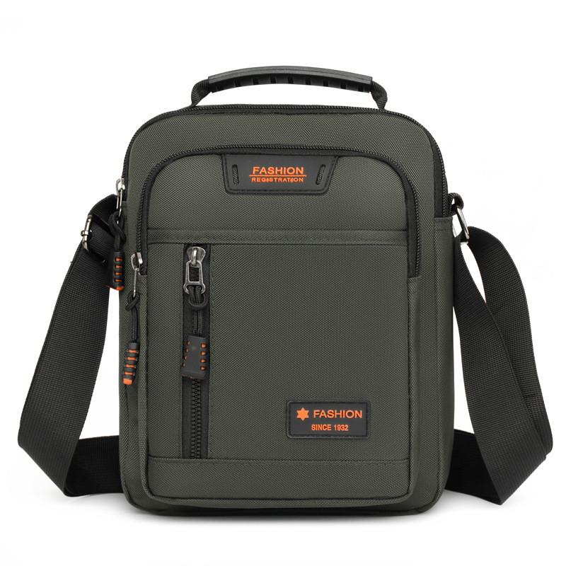 Oxford Canvas Mens Business Casual Shoulder Bag With Stitching For Daily Commuting