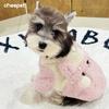 Pet Clothes Autumn and Winter Three-dimensional Embroidery Fleece Warm Jacket Two-legged Zipper-type Dog Clothes