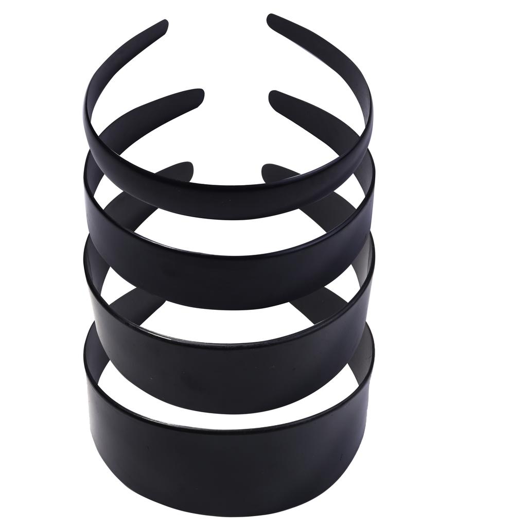 5pcs 1.8/2.8/3.8/4.8cm Wide Black Hairbands Simple Headbands Hair Bands For Women Girls DIY Handmade Hair Decoration Accessories