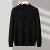 Half Turtleneck Knitwear Sweater Autumn/Winter Neck Sweatshirts Solid Color Pullovers Man Casual Mens Clothing