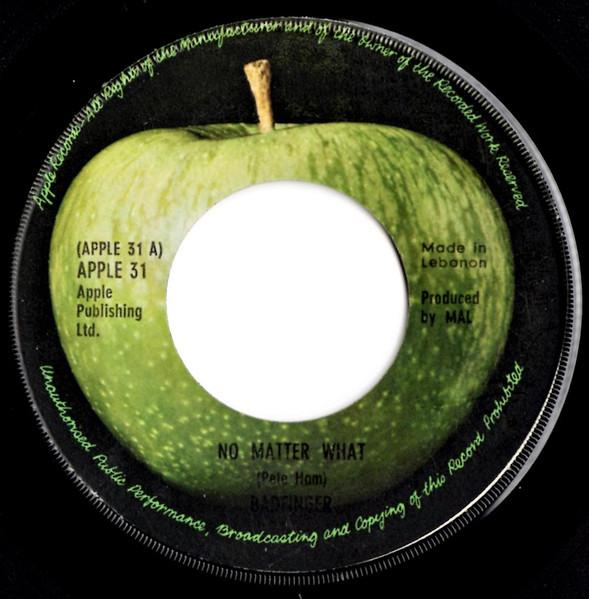 

7inch Record BADFINGER - No Matter What / Better Days Apple31 Apple Records 1971 UK Rock Used