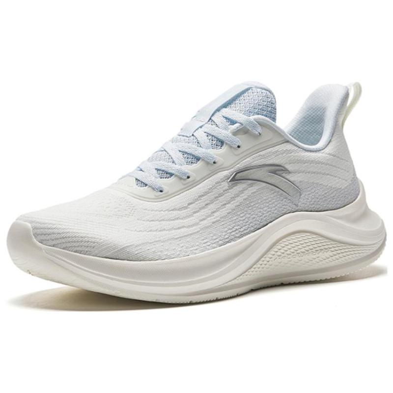 Anta Slip Resistant Abrasion Resistant Low top Casual Running Shoes Women's Ivory White Light Mist Gray Sneakers 922335571-1