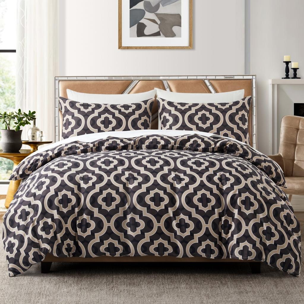Boho Aztec Duvet Cover Queen King Vintage Colorful Southwestern Triangle Pattern Quilt Cover Exotic Tribal Geometric Bedding Set