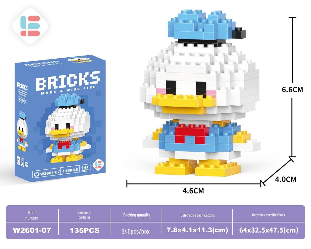 Stavebnice Santa Clause z mikročástic: 60 typů, Slepá krabička kompatibilní s Lego