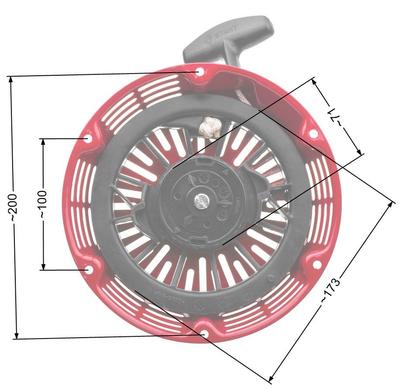 Starter Motor Honda Gx340 Gx390 Replace. 28400-Ze3-W01 / 28400-Ze9-003Za Nz552