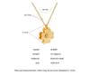 Minimalist Double-Layer Frosted Single-Bead Clover Flower Titanium Steel Necklace for Women