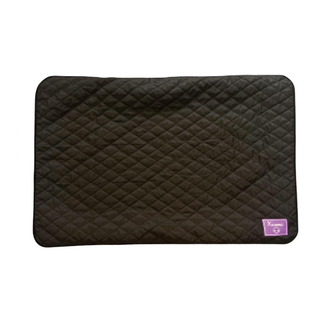Hatayama Shoji Quilted Flannel 66202385 Throw, 70x100cm, Black, H70xW100cm,