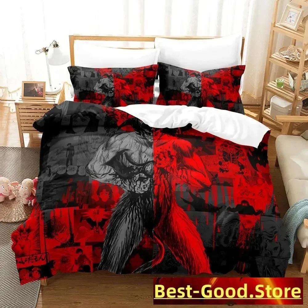 Devilman Anime Parure De Lit Bed Printed Bed Set Duvet Cover Pillowcase Bedding Set Linen Sheet Quilt Cover Full Queen King Size