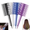 Fishbone Art Highlighting Comb Three-Sided Pointed Tooth Hair Dye Brush Comb