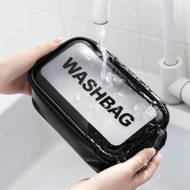 Women Travel Storage Bag Toiletry Organizer Waterproof Cosmetic Bag Portable Transparent MakeUp Bag Female Wash Bag Beauty Case