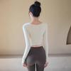 ACKDCS Women's Padded Long Sleeve Yoga & Fitness Top
