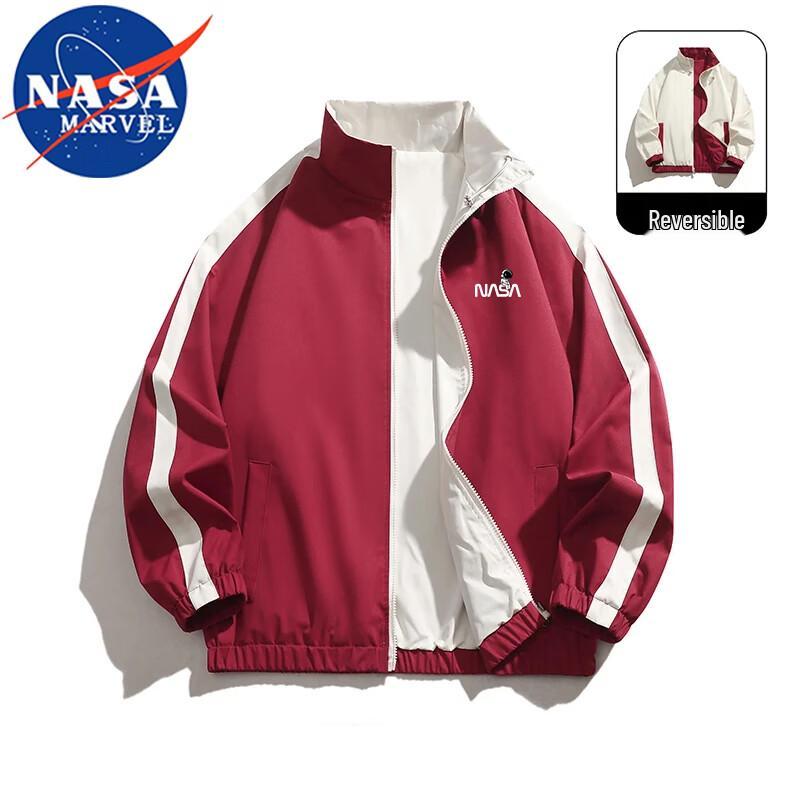 NASA MARVEL Men's Reversible Casual Stand-Collar Jacket