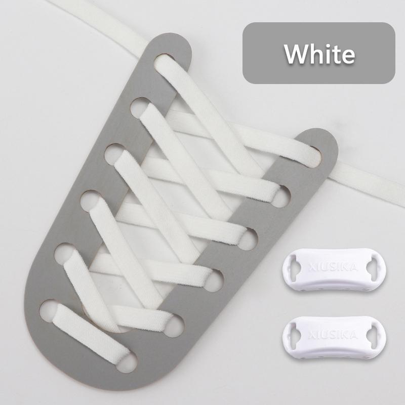 No Tie Elastic Flat Shoelaces for Kids Adults Adjustable Tieless Shoe Lace Without Ties Shoelace for Sneakers Stretch Shoestring