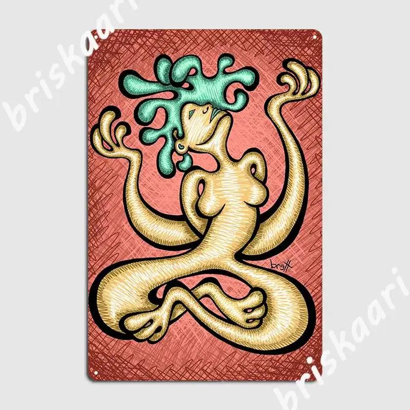 Girl Reaching Up Metal Plaque Poster Pub Funny Bar Cave Poster Tin Sign Poster 20X30CM