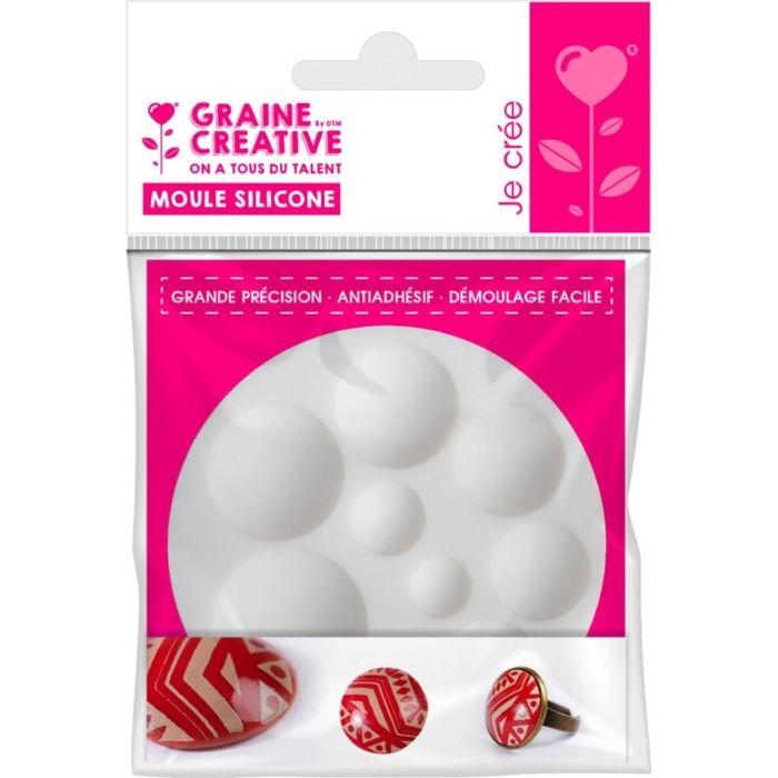Graine Créative - Moule en silicone (mini) Cabochon Rond