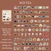 Journamm 100pcs/box Cute Plants Mini Box Stickers DIY Scrapbooking Materials Decor Junk Journal Kawaii Stationery Label Sticker