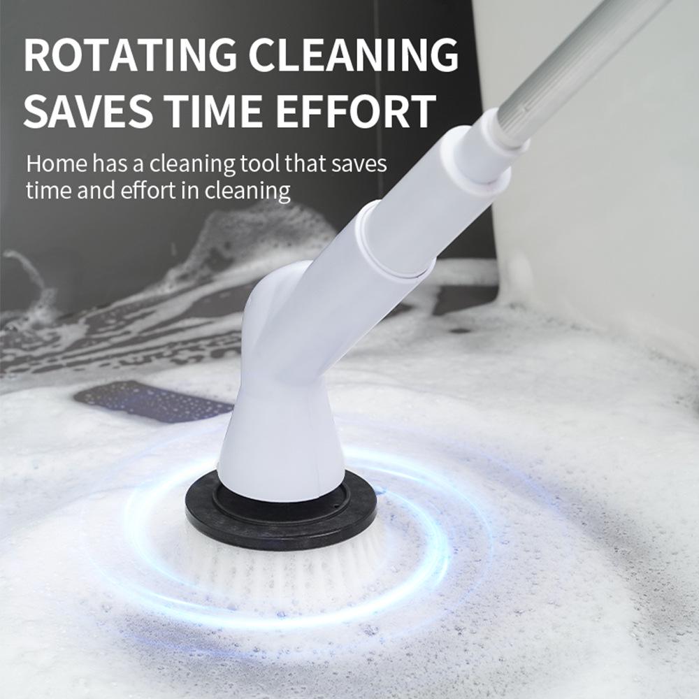 Handheld Electric Telescopic Cleaning Brush for Bathroom & Toilet