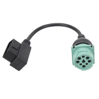16pin To 8pin 9pin OBD2 Cable Diagnostic Tool Scanner Convertor Adapter Cable Replacement for Mack