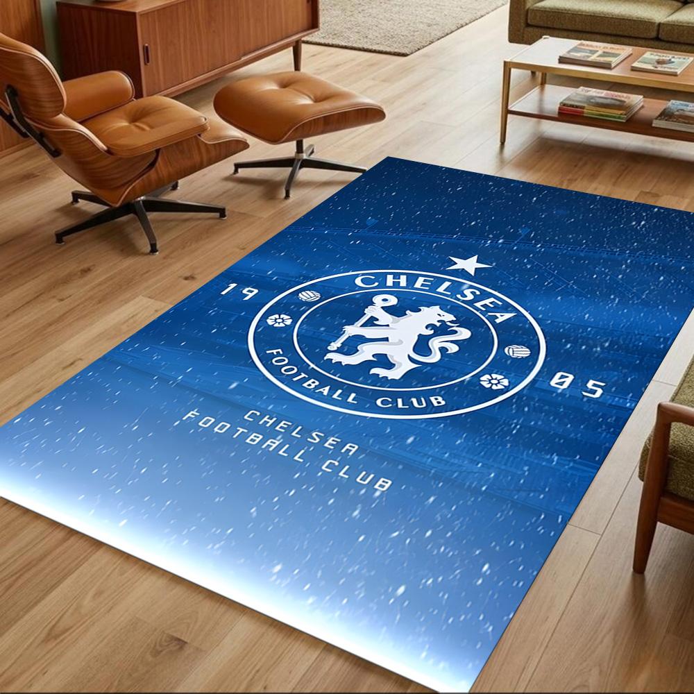 Chelsea Football Club Galaxy 2D Printed Floor Mat Soft Plush Water-resistant & Washable Office & Lounge Rug Stylish Area Rug