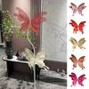 3D Design Wedding Decor Colorful Butterflies 55cm Length Butterfly Decor Handmade Craft Large-scale Veil Simulated Flowers