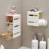 Space Saving Pull-Out Case Drawer Style Hair Ties Clips Holder Durable Storage Box  Bathroom