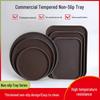Commercial Non-Slip Plastic Round Serving Tray