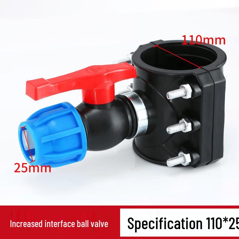 

Water Pipe Saddle Clamp Quick Connect Ball Valve