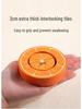 Kids' Wooden Fruit Color Sorting Plate & Bead Clamping Educational Toy for Sensory Training