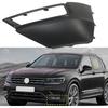 Auto Parts ABS Front Bumper Fog Light Grille Cover Replacement for VW Tiguan 2017 2018 2019 2020 2021 5NG853211 5NG853212(Black-Left)