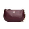 Crescent Shaped Chain Strap Crossbody Bag