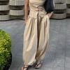 Spring and Autumn Women Casual High Waist Bloomers Long Pants Big Wide Leg Pants Women Clothes Trousers