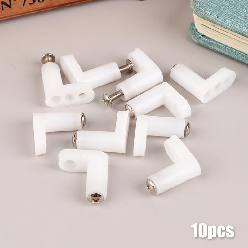 10Set Pcb Type Mounting Feet With Screws For Motherboard Fixed Host Fixing Feet L Right Angle Bracket Fixing Feet Fittings