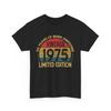 T-shirt Vintage Édition Limitée 1975 Cadeaux 50 Ans 50e Anniversaire