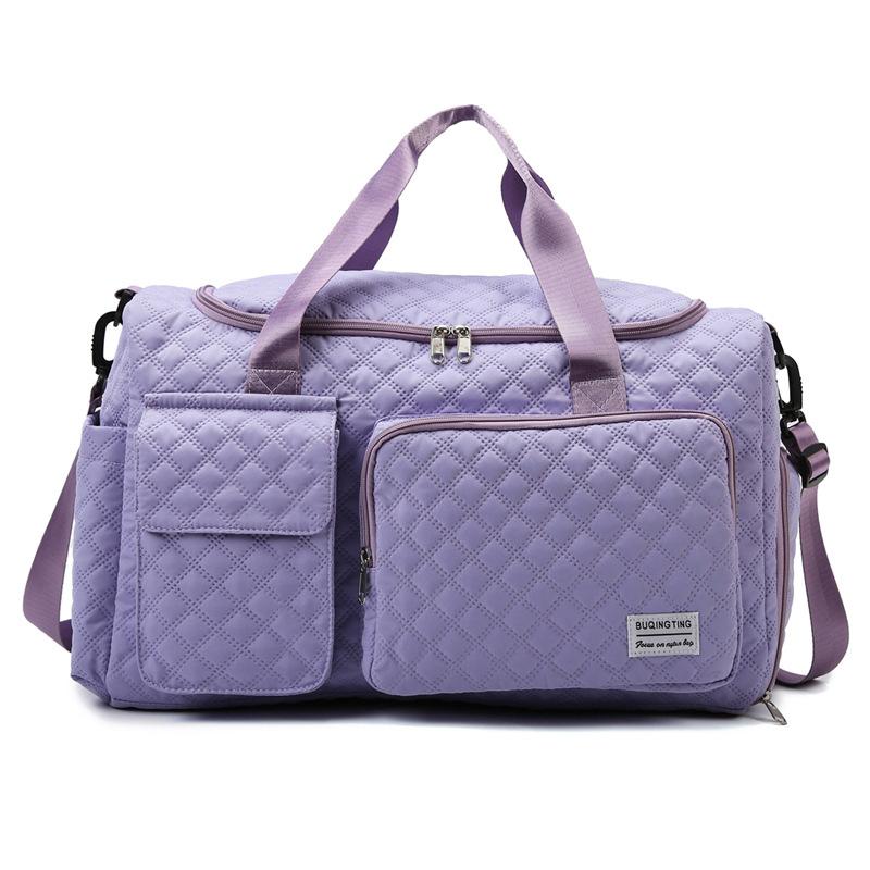 Long and short distance large capacity portable fitness bag leisure travel Oxford cloth travel bag travel sports storage messenger bag