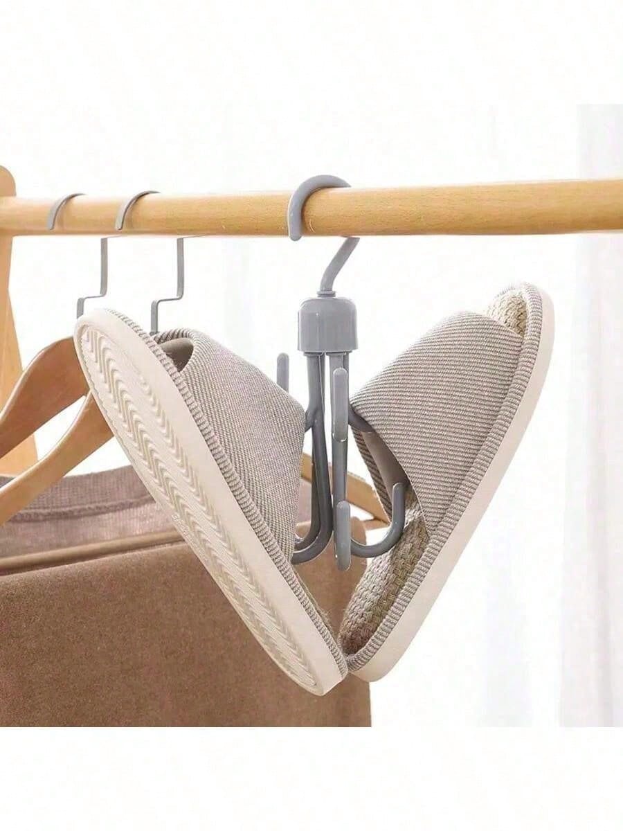 

1pc Tank Top Hanger, Durable Plastic Hangers, Swivel Belt Hanger Hooks, Designed For Hanging Tank Tops, Ties, Belts, Bags,Belt серый
