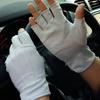 Driving Sunscreen Gloves Men's Thin Half-finger Cotton Gloves