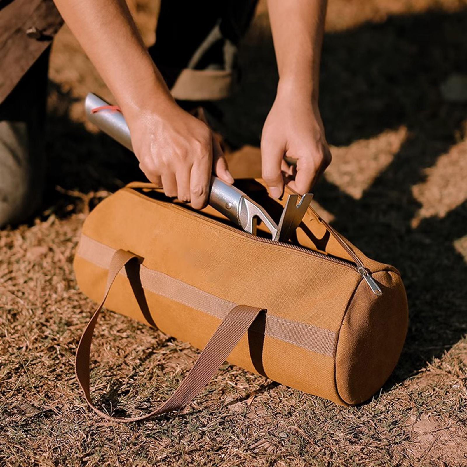 

Large Capacity Bags Tent Stakes Storage Bag Heavy Duty Case with Handle Pole Portable Container
