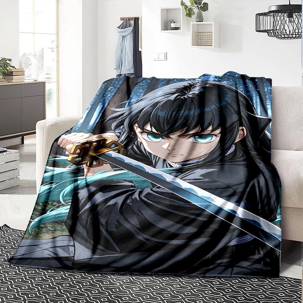 1 Stück Tokitou Muichirou Decke, Geschenk, für Männer und Frauen, Weiche Decke, Gut für Schlafsofa Couch Reisen, Leichte Flanelldecke