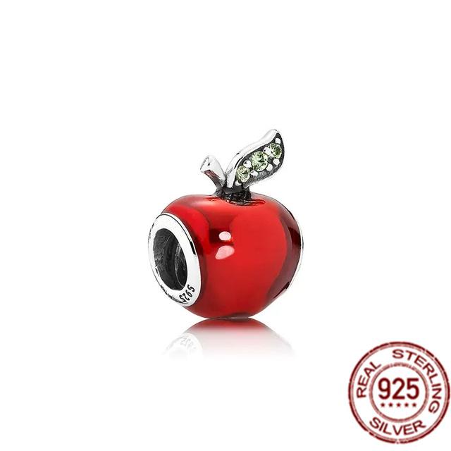 Red Motorcycle Rider & Good Fortune Carp Fish Dangle Charm Beads Fit Original Fasion 925 Sterling Silver Bracelet Women Jewelry