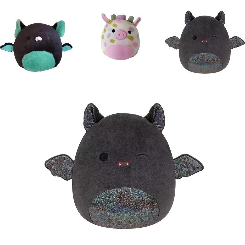 Soft And Cute Plush Animal Pillow Toy For Birthday Gift Banana Polka Dot Pig Glitter Bat Green Bat Unicorn Whale Blue Camouflage Shark 20cm Height