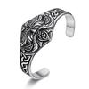 Stainless Steel Viking Runes Celtic Bracelet with Knot Pattern - Retro and Trendy Ornament