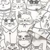 Holden DÃ©cor Colour-Me Cats Textured Wallpaper