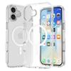 For iPhone 16 Case Compatible with MagSafe Airbag Design PC+TPU Clear Phone Cover