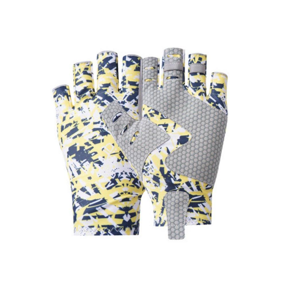 Fingerless Half Finger Fishing Gloves Sun Protection Sea Fishing Gloves  Outdoor Activities