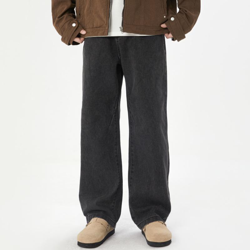 Casual Jeans Men's Autumn American Street Hip-hop Loose Straight Wide-leg Trousers