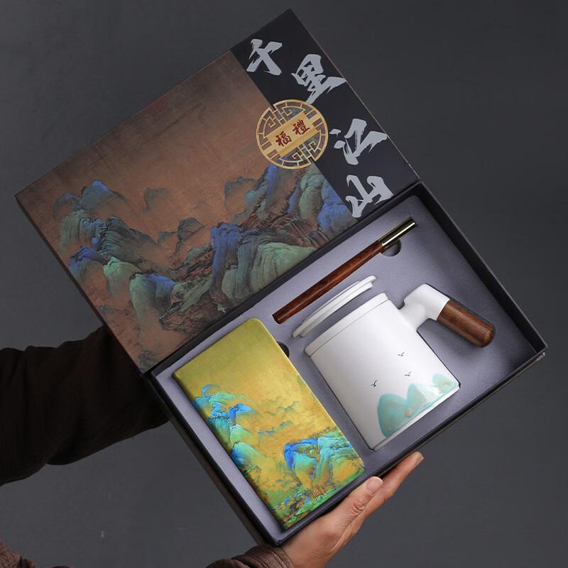 

OLOEY Thousand Miles Landscape Tea Filter Office Cup